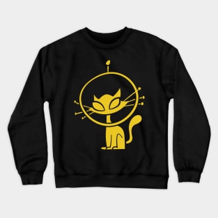 Cat Space Helmet Crewneck Sweatshirt